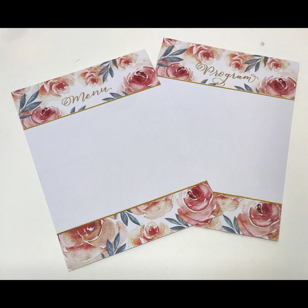 Save The Date 25 pc Menu & Program Set - Picture 3 of 7